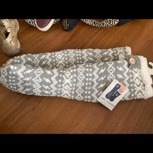 Women’s Snuggly Fleece Slipper Socks with grip